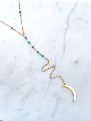 Embrace Your Magic Big Moon Rosary Necklace