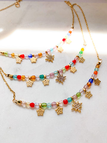 Embrace Your Magic Rainbow Starry Sky Necklace